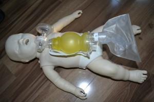 Pediatric mannequin and BVM