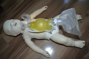 Pediatric mannequin and bag valve mask